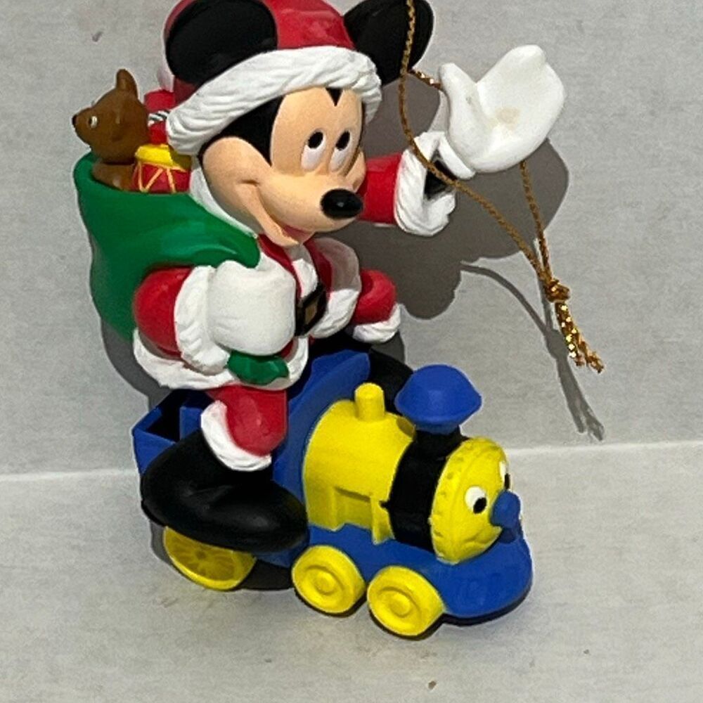 Disney Mickey Mouse on Christmas‎ Train Collectible Ornament 26231
